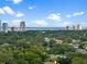 Scenic aerial view of cityscape and water, surrounded by lush green trees and blue skies at 3501 W Tacon St, Tampa, FL 33629