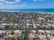 Aerial view of waterfront homes in Siesta Key, near beaches and downtown Sarasota, Florida at 396 Avenida Madera, Sarasota, FL 34242