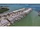 Beautiful aerial view of waterfront neighborhood with boat docks at 467 Boca Ciega Point S Blvd, St Petersburg, FL 33708