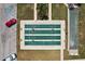 Aerial view of shuffleboard courts on a sunny day at 467 Boca Ciega Point S Blvd, St Petersburg, FL 33708