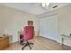 Home office with hardwood floor and closet at 5042 Gaston St, Spring Hill, FL 34607