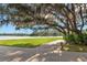 Community walking path with mature tree and water views at 5043 Night Star Trl, Odessa, FL 33556