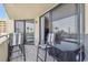 Balcony with outdoor seating offers a tranquil retreat with views of the beach and ocean at 6009 Sea Ranch Dr # 107E, Hudson, FL 34667