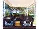 Covered outdoor seating area with comfortable wicker furniture at 6015 19Th N St # 301, St Petersburg, FL 33714