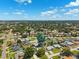 An aerial shot shows the neighborhood and proximity to amenities at 6365 32Nd N Ave, St Petersburg, FL 33710
