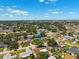 Bird's-eye view of neighborhood featuring lush green trees and well-kept homes marked with a blue pin at 6365 32Nd N Ave, St Petersburg, FL 33710