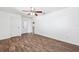 Inviting bedroom features wood floors, a ceiling fan, and neutral walls for a calming atmosphere at 6365 32Nd N Ave, St Petersburg, FL 33710