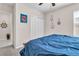 Comfortable bedroom with a large bed and closet, offering a relaxing retreat at 6653 Mineral Springs Rd, New Port Richey, FL 34653