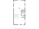Floor plan displaying a large room with an adjacent bathroom and stairs at 860 Harbor Is, Clearwater Beach, FL 33767