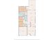 Detailed floor plan showcasing the layout of the home, including room dimensions and the placement of amenities at 9031 Sienna Moss Ln, Riverview, FL 33578