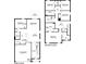 Detailed floor plan showcasing the layout of the home's two stories at 10613 Dusty Boot Rd, Land O Lakes, FL 34638