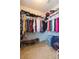Bright walk-in closet featuring organized clothing racks and shelving, providing ample storage space at 11109 Carrick Stone St, Wimauma, FL 33598