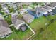 Birds eye view of homes with green lawns in a Gathering-friendly neighborhood at 11871 Crestridge Loop, Trinity, FL 34655