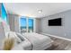 Inviting bedroom with balcony access and a serene ocean view at 1390 Gulf Blvd # Ph-5, Clearwater, FL 33767