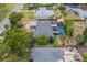 Birds eye view of a property featuring a private pool area, carport, and fenced yard at 1450 Palmetto St, Clearwater, FL 33755