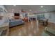 Open-concept living area seamlessly connecting the living room and dining space, enhancing the sense of spaciousness at 1450 Palmetto St, Clearwater, FL 33755