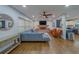 Spacious living area with fireplace and open layout, perfect for entertaining at 1450 Palmetto St, Clearwater, FL 33755