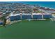 An aerial view of the condo community and surrounding waterfront at 17735 Gulf Blvd # 304, Redington Shores, FL 33708