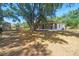 Large backyard with a screened porch, shed, mature tree, and playset at 18902 Spring Hollow Dr, Lutz, FL 33559