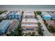 Aerial view of condo complex featuring beach views and parking at 1912 Gulf Blvd # 305, Indian Rocks Beach, FL 33785
