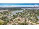 Panoramic aerial view of the waterfront community showcasing canals and the city skyline in the distance at 200 Lewis Se Blvd, St Petersburg, FL 33705
