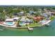 Waterfront home with a pool and dock provides direct access to the bay at 2788 70Th S Ave, St Petersburg, FL 33712