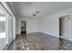 Bright bedroom with sliding glass door to patio, marble floors, and closet space at 2788 70Th S Ave, St Petersburg, FL 33712