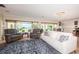 Bright living room with comfortable seating, large windows, and elegant decor at 2834 Pelham N Rd, St Petersburg, FL 33710