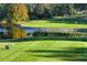 Scenic view of the golf course, showing manicured green, a pond, and players enjoying the course at 3137 Mission Grove Dr # 3137, Palm Harbor, FL 34684