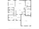 Detailed floor plan showcasing layout of bedrooms, bathrooms, living room, and kitchen at 4101 Brooke Dr, Valrico, FL 33594