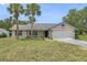 Charming single-story home with well-manicured lawn and a two-car garage at 7337 Glasgow Rd, Weeki Wachee, FL 34613