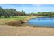 Picturesque golf course with a serene pond, offering a blend of recreation and natural beauty at 7337 Glasgow Rd, Weeki Wachee, FL 34613