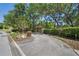 Long driveway leading to the property, surrounded by mature trees and landscaping for privacy at 7353 Dogwood Cres, Spring Hill, FL 34607