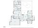 Floorplan showing the layout of a house, including bedroom and bathroom dimensions at 7353 Dogwood Cres, Spring Hill, FL 34607