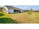 Well-maintained backyard with green grass and picturesque views of surrounding properties at 8529 Regal Ln, Hudson, FL 34667