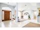 Front entryway with natural lighting and neutral color palette at 8529 Regal Ln, Hudson, FL 34667