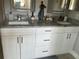 Modern bathroom features a double sink vanity with granite countertops and ample storage at 11727 Spanish Lake Dr, Tampa, FL 33635