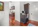 Hallway view to an office nook area with view to gourmet kitchen at 124 Estado Ne Way, St Petersburg, FL 33704