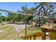 Backyard featuring a wood pergola at 12502 Tocci Ln, Riverview, FL 33579