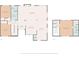 Detailed floor plan showcasing layout of rooms, including living room, dining room, kitchen, bedrooms, and bathrooms at 1407 Jean St, Lutz, FL 33548