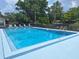 Large community pool with lounge seating and clear blue water at 1693 Fry Ct, Dunedin, FL 34698