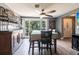 Dining room boasts hardwood-style floors and modern furniture at 2188 Kent Ave, Clearwater, FL 33764
