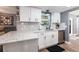 Kitchen features bright, white cabinets and counters plus stainless steel appliances at 2188 Kent Ave, Clearwater, FL 33764