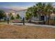 Enjoy a relaxing community space featuring two hammocks, a grass area, and landscaping with palm trees at 2529 Arbor Wind Dr, Lutz, FL 33558