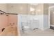 Cozy bathroom with retro bathtub, and decorative tile at 2628 2Nd N Ave, St Petersburg, FL 33713
