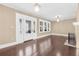 Bright living room featuring hardwood floors, a fireplace, and plenty of natural light at 2628 2Nd N Ave, St Petersburg, FL 33713