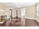 Spacious living room features hardwood floors, fireplace, and lots of natural light at 2628 2Nd N Ave, St Petersburg, FL 33713