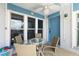 Inviting patio with seating, ceiling fan, and a view of the surroundings at 337 Rex Pl # G, Madeira Beach, FL 33708