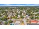 Aerial view of a residential area showcasing tree-lined streets and neighborhood charm at 4085 37Th N Ave, St Petersburg, FL 33713