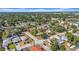 High-angle view of homes showing a community of well-maintained properties in a lush, green setting at 4085 37Th N Ave, St Petersburg, FL 33713